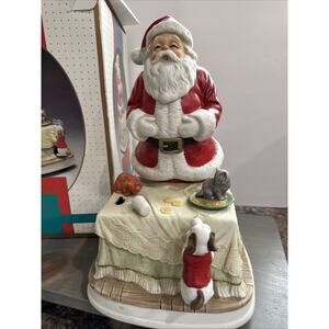 Vintage 1994 Melody In Motion Santa Cats & Dog SIGNED LTD ED 6677/7000 Plz Read